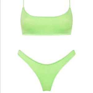 TRIANGL mica lime sparkle bikini